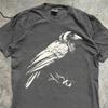 Raven Graphic Vintage T Shirt, Aesthetic Dark Raven Graphic Tee Unisex Crow Shirt, Crow Lover Dark Mystical TShirt, Witchy Halloween Raven