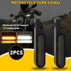 2X Mini LED Motorcycle Turn Signals Blinker Light Indicator Amber Lamp Universal