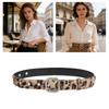 Leopard Print Furry Belt For Women And Men Soft Elastic Waistband With Secure Closure For Jeans Dresses