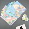 Colorful Cartoon Origami Paper for Kids – Heart & Crane DIY Craft Cardstock