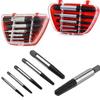 5PCS/6PCS Broken Screwdriver Remove Bit Set Carbon Steel Double Sided Screw Pull Center Bit Removal Tool Set