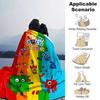 Number Blocks Rainbow Friends Blanket With Customizable Name Comfortable In All Seasons Suitable For Sofas Beds Travel Camping And Office Decoration