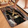 Michael Jackson Portrait Signature Printed Rug Absorbent Nonslip Carpet For Hallway Balcony Study Home Party Decor Halloween Gift