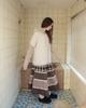 FAZED Back Ribbon Flare Top_Ivory