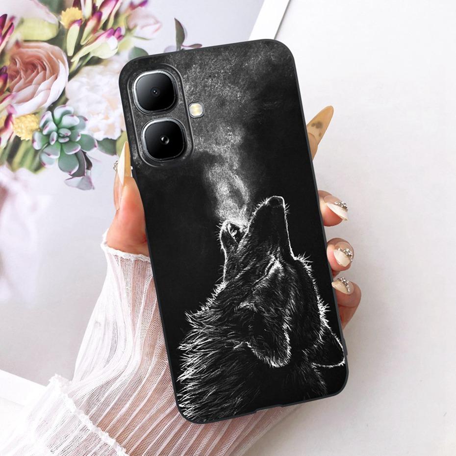 

Fashion Cool Case For Infinix Smart 20 Soft Black Silicone TPU Back Cover For Infinix Smart20 X6840 X6840B Phone Cases Infinix Smart 20