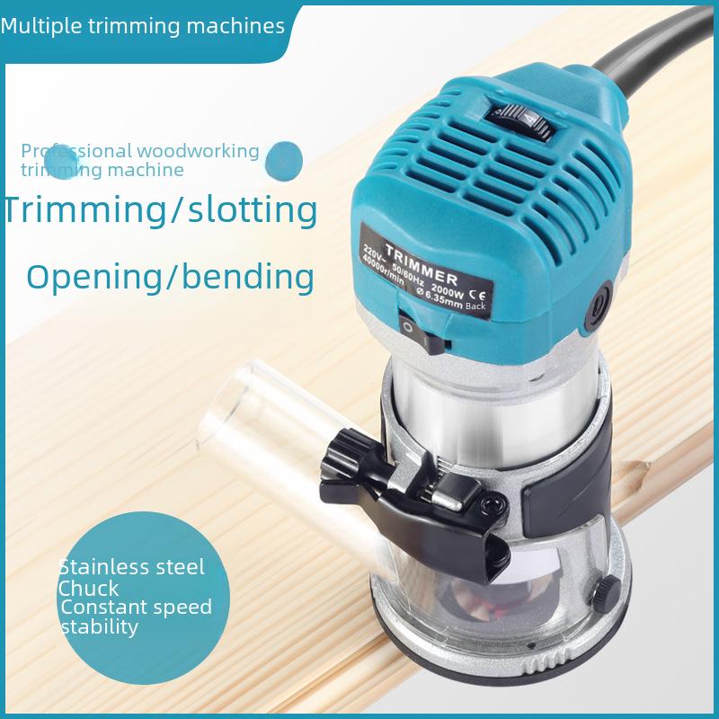 "Cross-Border Soft Start Wood Engraving and Slotting Machine with Full Copper Electric Motor"
