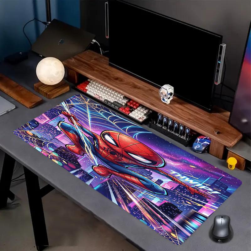 SpiderMan Print Mouse Pad, Anti‑Slip Desktop keyboard Mat, for PC Laptop Gaming Working Daily Use, Cool Festival Birthday Gift