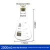 Heat-Resistant Thick Glass Triangular Flask with Silicone Stopper