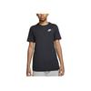 Nike Embroidered Logo Cotton Crew Neck Short Sleeve T-Shirt Kids Tops Black AR5254-010