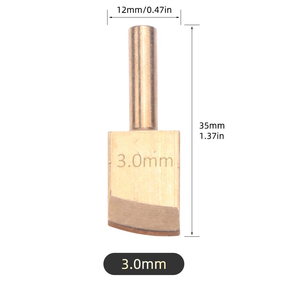 1pcs Leather Edge Soldering Iron Brass Head, DIY Process Pressure Edge Sealing Soldering Iron Tips Tool, DIY Leather Edging Tool