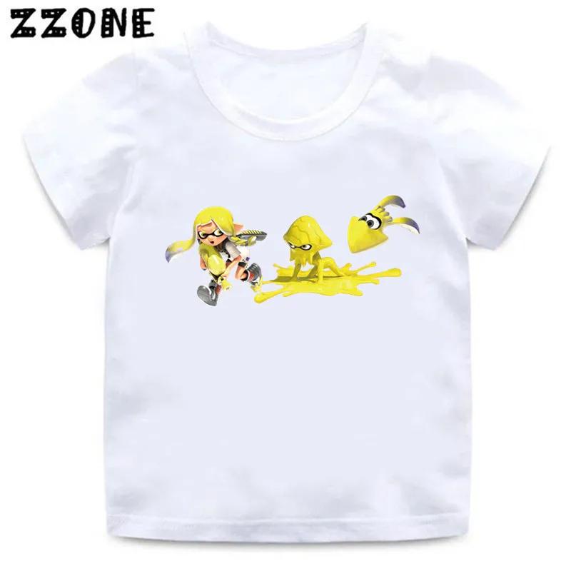 Splatoon 3 Funny Game Cartoon Kids TShirts Octolings Splatlands Girls Clothes Baby Boys T shirt Summer Children Topsooo5839