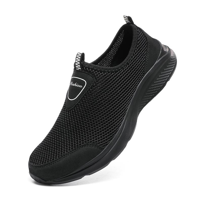 Summer Shoes Men Casual Shoes Fashion Lightweight Breathable Walking Sneakers Slip-on Mens Mesh Flats Shoes Plus Size 47