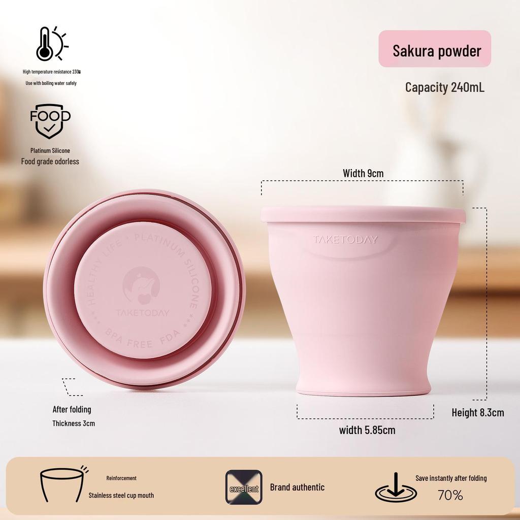 Exclusive Era Portable Silicone Folding Travel Cup