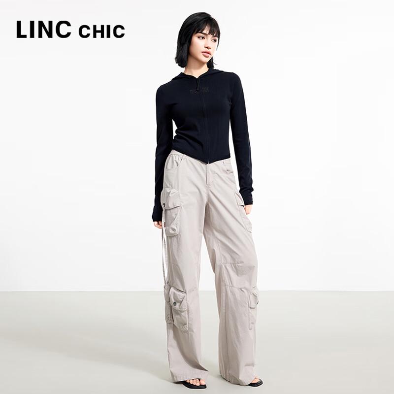 Jin Yujie Women's 2025 Summer Hooded Slim-Fit Knitted Cardigan