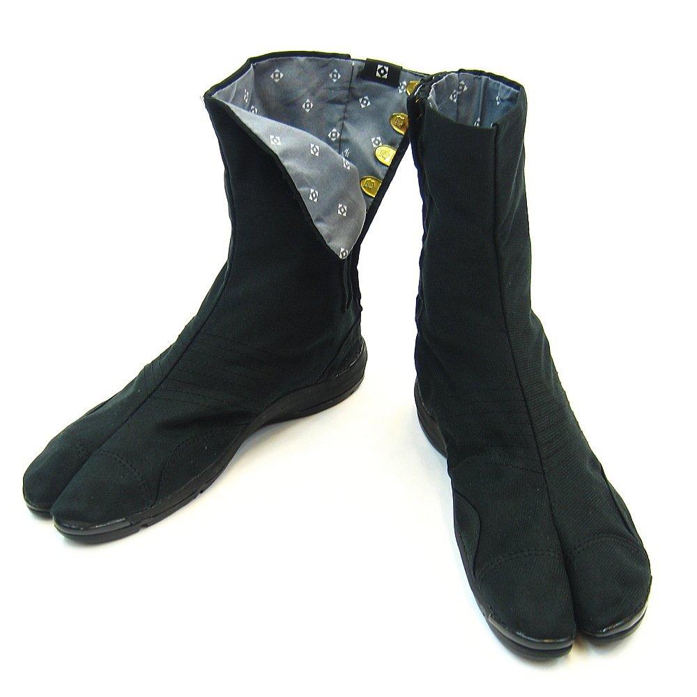 Kurashikiya Matsuriki Air Jog Kohaze Air Tabi Socks with Invisible Air Marugo (Black) 7-piece Co., Ltd. (30.0cm)