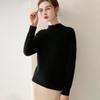 2026 Le Kasha Women's Pure Cashmere Sweater: 12 Gauge Flat Knit, Half-High Neck, Solid Color, Autumn/Winter Base Layer