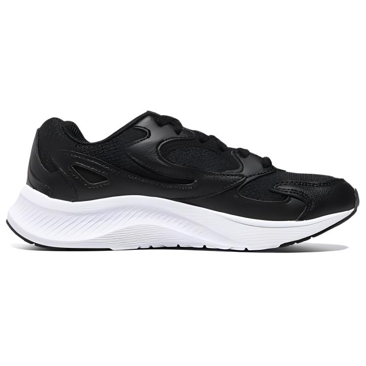 Fila Wavelet OG Wavelet OG Textile, Leather Low Top Casual Shoes Unisex Black White Korean Style 1RM02144E_021