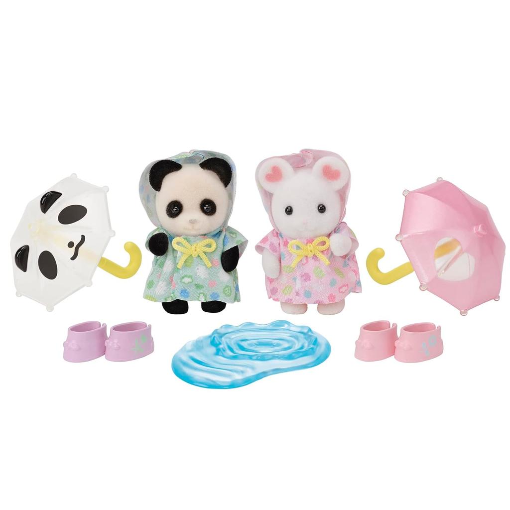 EPOCH Sylvanian Families Nursery Friendly Baby Set -Rainy- S-74 ST Mark Certified 3 Years Up Toy Dollhouse
