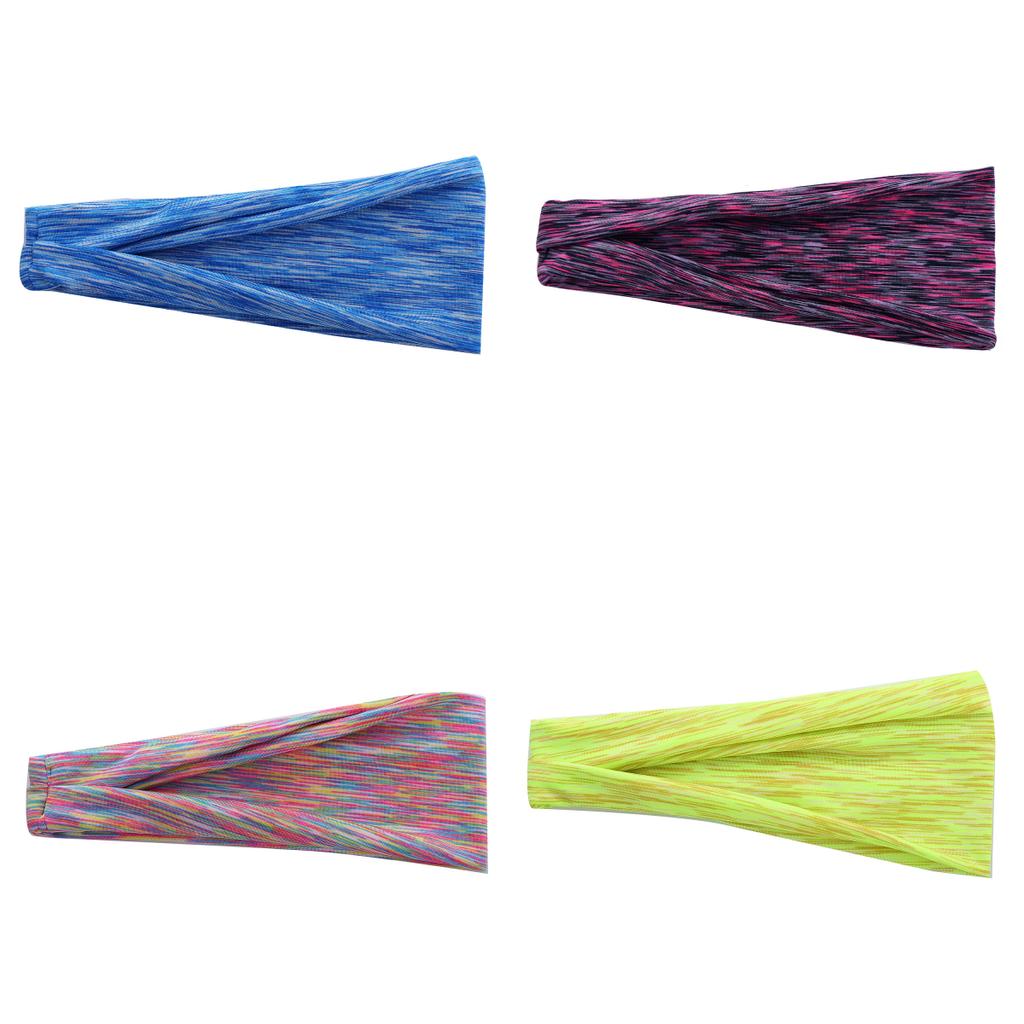New Sports Headbands Women Absorbing Sweat Headwrap Yoga Elastic Hair Bands Solid Color Sports Hairband Hair Accessories