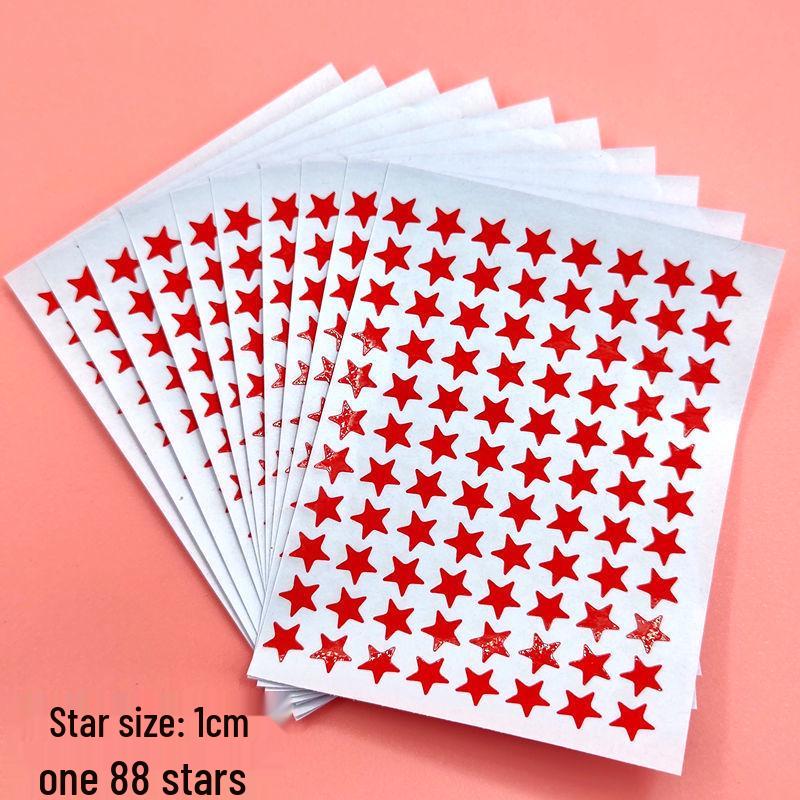 Golden Star and Flower Reward Stickers for Children - Ideal for Kindergarten Praise