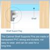20/2pcs Adhesive Shelf Support Pegs Drill Free Nail Instead Holders Closet Cabinet Shelf Support Clips Wall Hangers Shelf Holder