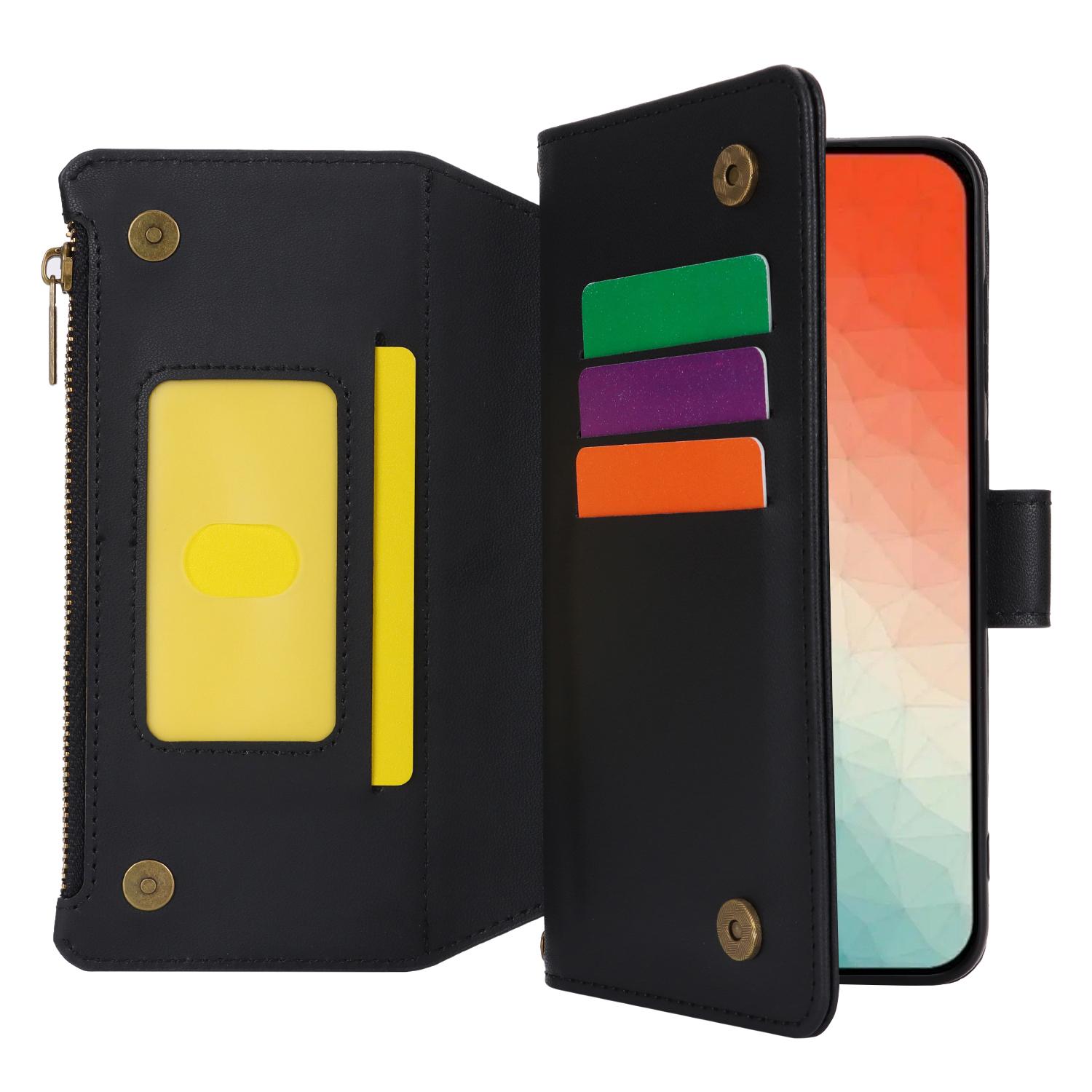

For Samsung Galaxy S24 RFID Blocking Cell Phone Case Shockproof Leather Cover White
