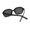 Retro Oval Sunglasses Women's Fashion Sunscreen Eyewear Street Snap Popular Korean Style Mirror Frame Beach Vacation Wear
