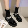 Fashion Ladies Shoes On Sale 2024 Fashion Sleeve Women's Pumps Autumn Round Toe Rhinestones Solid Short Barrel Low-heeled Socks Boots