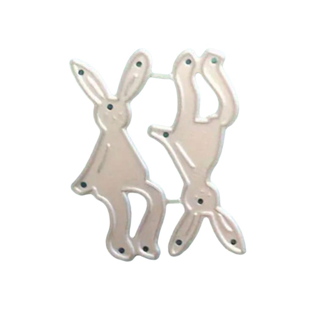 Rabbits Die Cut Tree Shape Die Cut Metal Templates Carbon Steel Cutting Dies for Card Making Scrapbooking Packaging