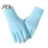 Fashionable Cold Protection Gloves Knitted Touchscreen for Men Women, Winter Warm Thermal Gloves, Thickened Solid Color Daily Use Plush Lining Mittens