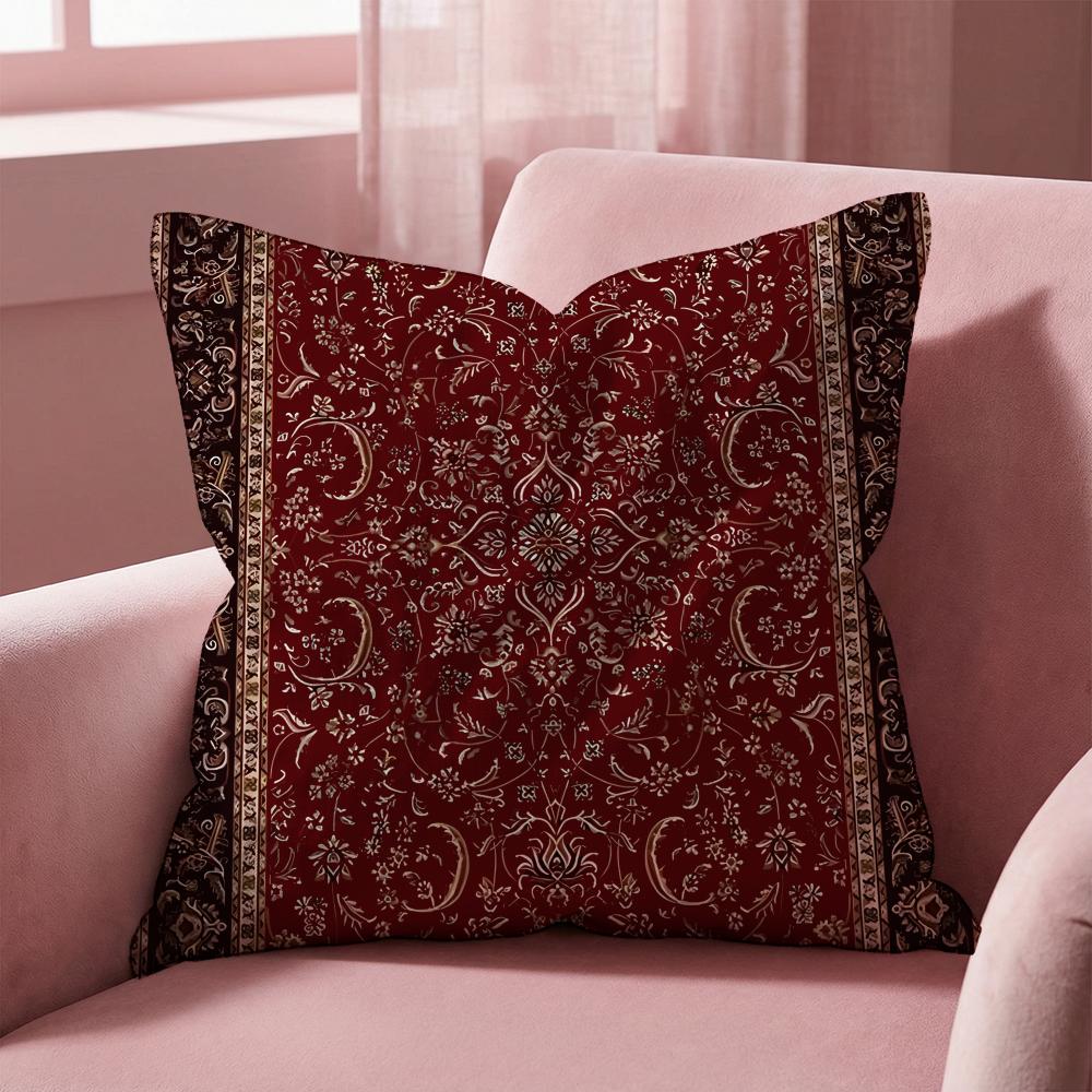 Persian Pattern Cushion Cover MultiScene Pillow Cover for Home  Car  Reversible Soft  Durable for Daily Use