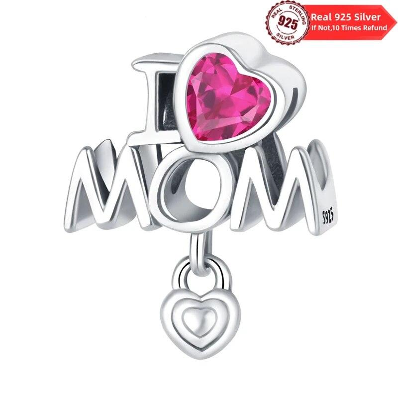 Charms Real Copper Fit Fine Original Bracelet Family Love Friendship Beads Diy Fine Jewelry Gifts Making