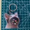 Fashion Greedy Cat Shaker Pendant Keychain Simple Purse Bag Pendant Car Keyring