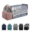 Portable Crib Large Capacity Travel Bag Activity Nappy Bag 3 In 1 Shoulder Mum Bag Lightweight Folding Mummy Bag