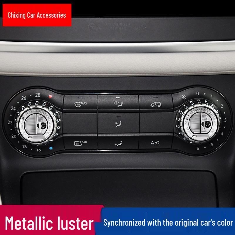 Mercedes GLA200/220 A/B-Class Interior Multimedia Knob Decoration Stickers for Air Conditioning