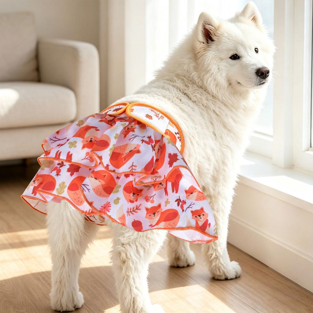 Reusable Female Dog Sanitary Skirt Absorbent Leak- Pet Pants for Large Dogs, Panties for Dogs