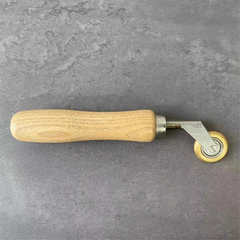 Aluminum Alloys Wallpaper Seam Roller Ergonomic Handle Rolling Wheel Wall Paper Construction Tool Edge Press Roller
