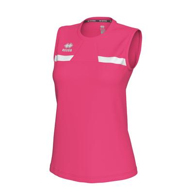 Wettkampf-Ärmelloses Shirt MARGIE JR Neon [Elea] Pink/Weiß