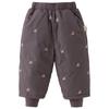 Girls' White Duck Down Ribbed Trousers