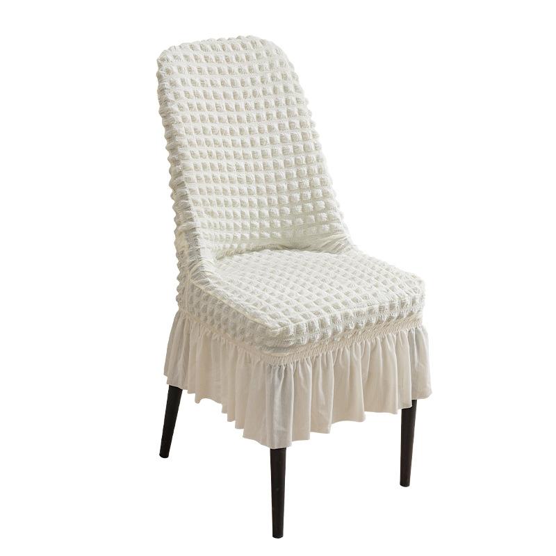 Elastic and Minimalist Dining Table Chair Cover Versatile and Non Slip Household Thickened Bubble Wrap Curved Chair Cover