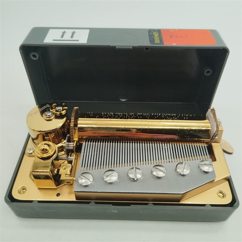 High-end Music Enthusiast Automatic Custom Song 50 Note Music Box Movement Music Gifts (as the picture,Medium)