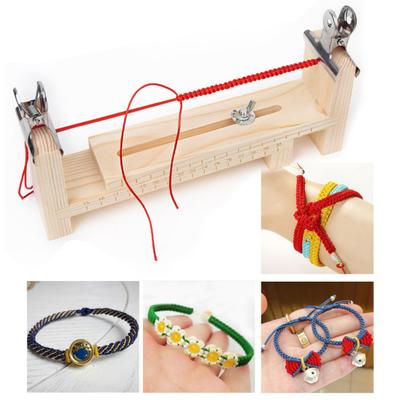 Wood Bracelet Jig with Scale Adjustable Length Bracelet Maker Kit DIY Hand