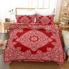 Red Home Textile Duvet Covers Set Bohemia Wedding Bedding Set 2pcs 3 Pcs Bed Comforter Double Bed Bedding Sets Super King