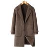 Men's Wool Double-Faced Mid-Length Trench Coat - 2025 Autumn/Winter Collection