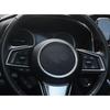 For Subaru Crosstrek 2019-2023 Silver Titanium Steering Wheel Logo Emblem Trim
