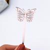 8 Stück Acryl Schmetterling Cupcake Topper Golden Silbern Transparent Kuchen Topper Hochzeit Geburtstagsfeier Zeremonie Babyparty Deko