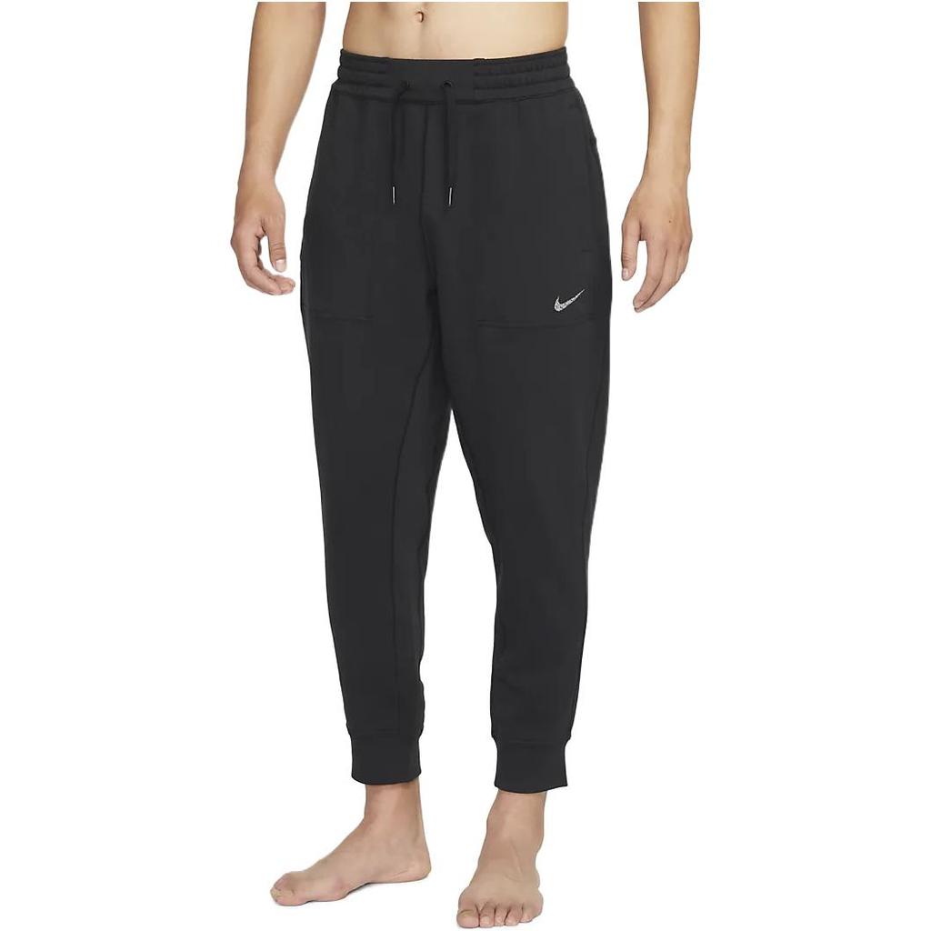 Nike Solid Color Logo Print Jogger Pants With Drawstring Men Bottoms Black DQ4883-011