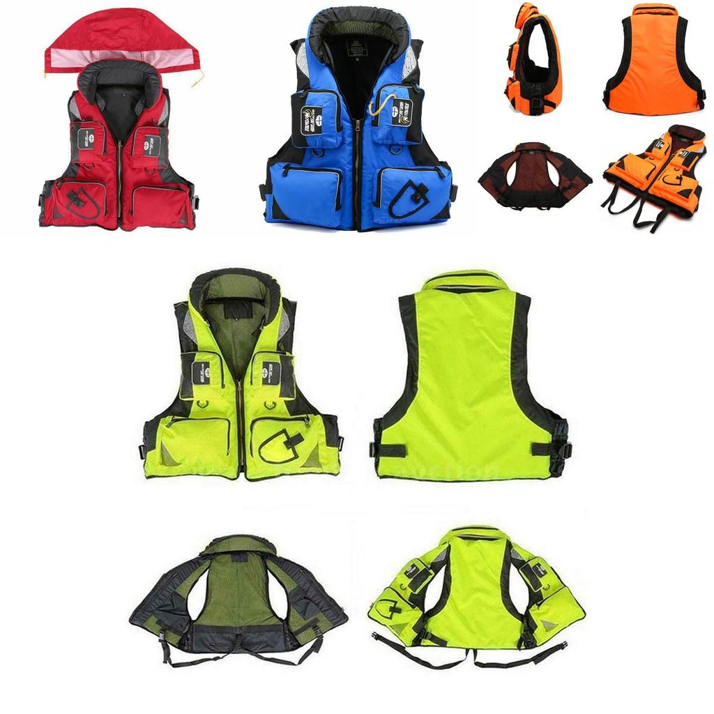 Buoyancy Adult Life Jacket With Detachable Neckline For Sailing And Kayak Safety**