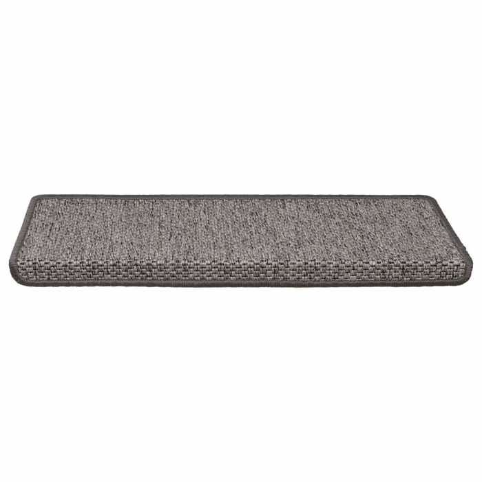 VidaXL Tapis d'escalier autocollants 30 pcs 65x21x4 cm gris et beige, bande de roulement, tapis de bande de roulement 3365884