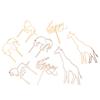 4Pcs  Animal Theme Happy Birthday Acrylic Wood Cake Topper Giraffe Cake Toppers